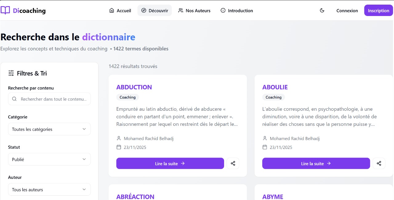 Projet Rachid Belhadj - Site personnel et portfolio créatif