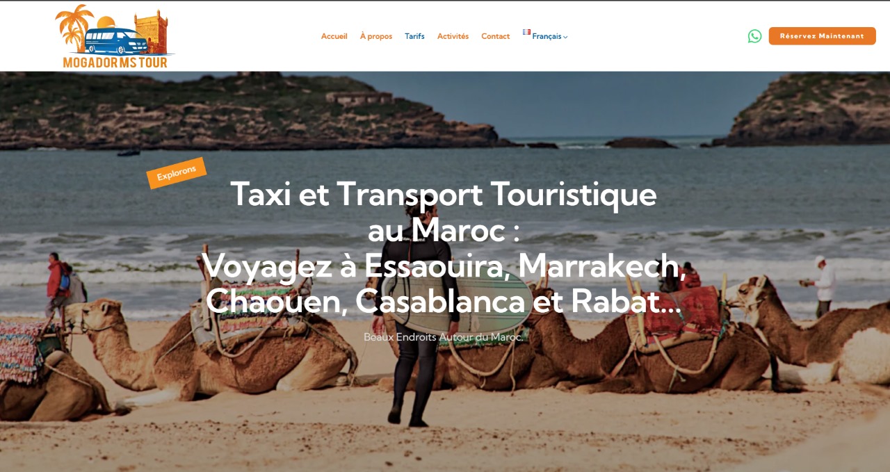 Projet Taxi Voyage Mogador - Service de transport touristique